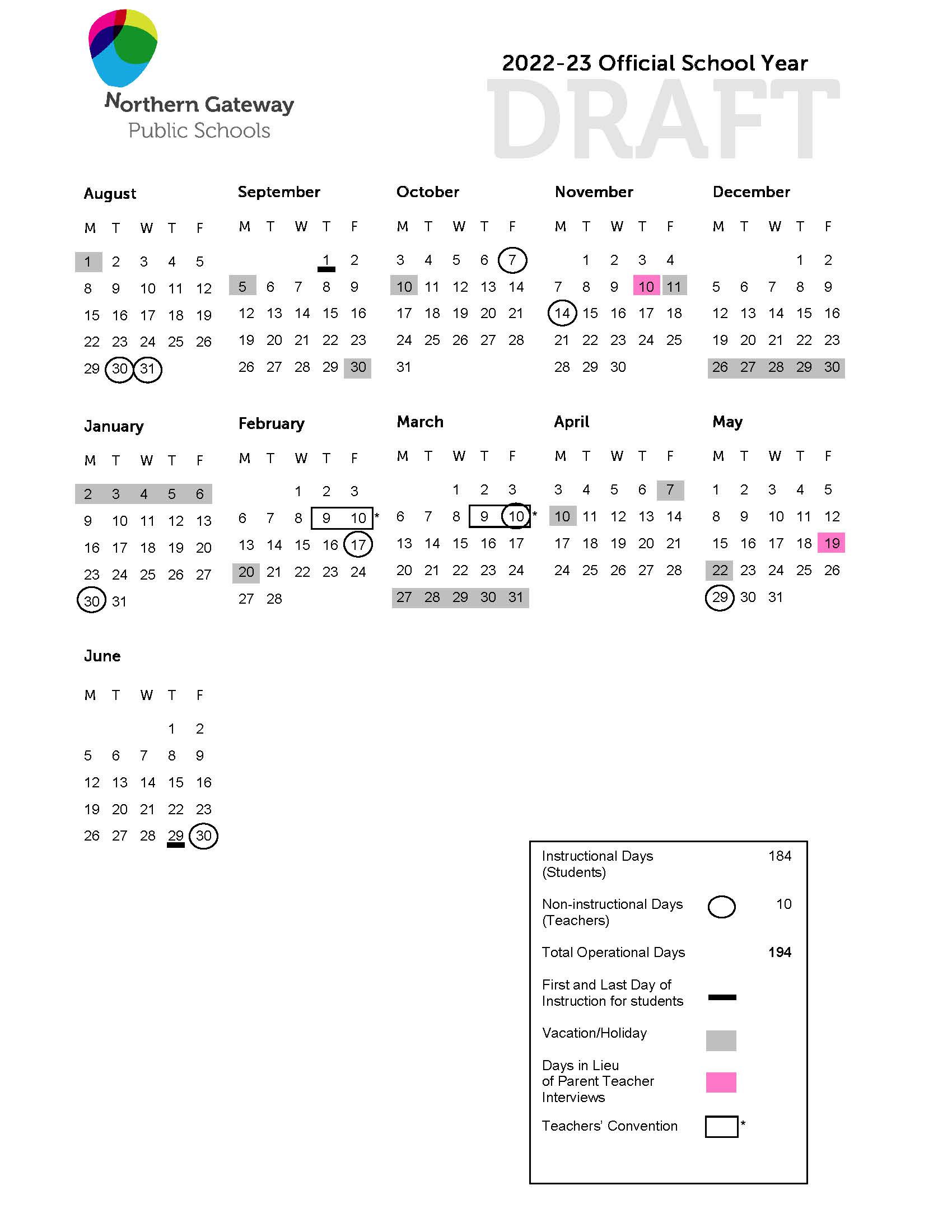 2025 25 School Year Calendar