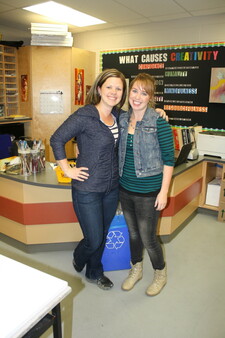 Mrs. Zack and Justine Vandenhouten.